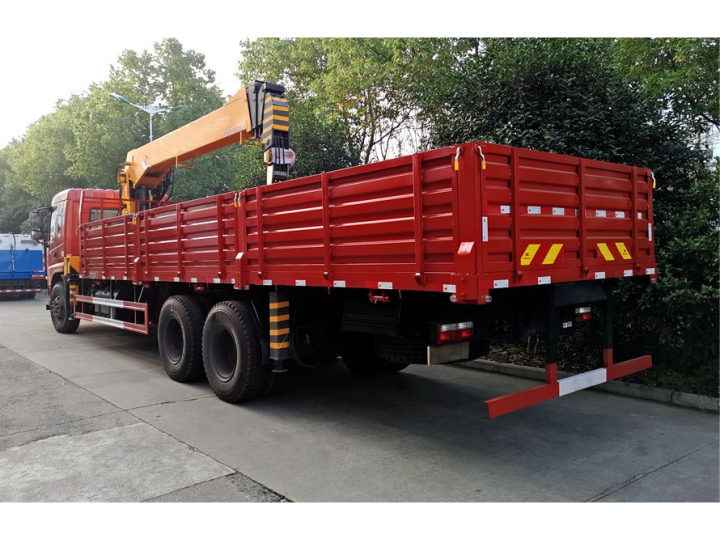 12Ton Straight Boom Crane on Dongfeng 6X4  Truck