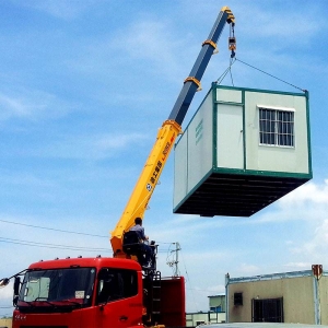 10Ton Streight Boom Cranes on Dongfeng 6X2  Truck