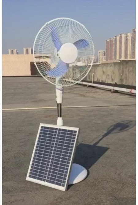 16 Inch 12V DC Solar Stand Fan