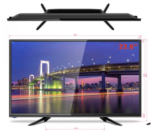 24 Inch Solar  Color DC TV with DVB-T2/S2
