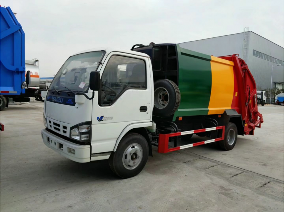 ISUZU 5 CBM Garbage Compactor  trucks for Waste Collect