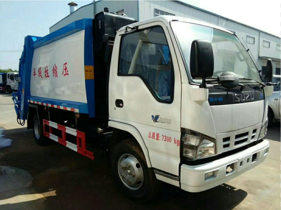 ISUZU 5 CBM Garbage Compactor  trucks for Waste Collect